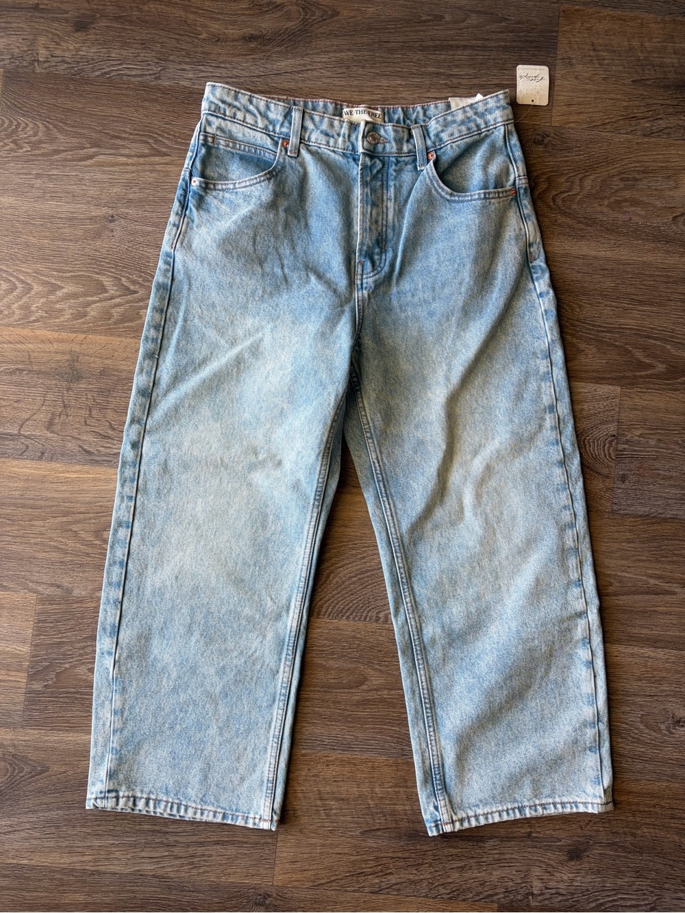 Free People We The Free Deep Trance Dropped Boyfriend Jeans 27 Baggy Wide Leg